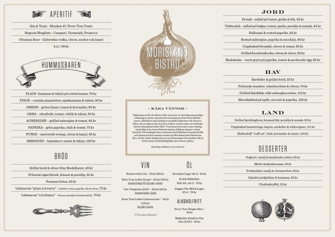 meny moriskans bistro