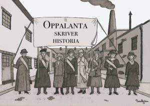 Oppalanta Skriver historia-affisch