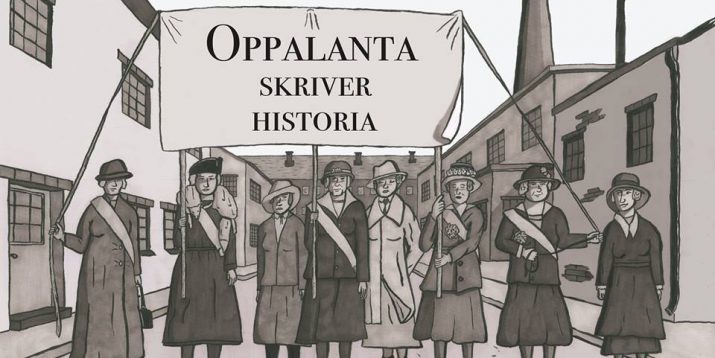 Oppalanta Skriver historia-affisch