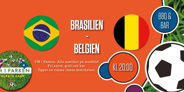 VM i Parken: Brasilien - Belgien