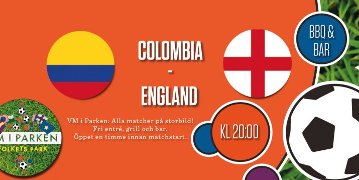 VM i Parken: Colombia - England